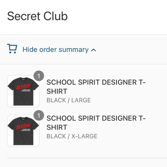Market Secret Club ‘School Spirit Designer’ Tee - Picture 4 of 4